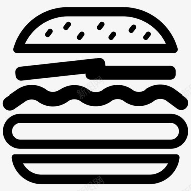 汉堡食物牛肉图标图标