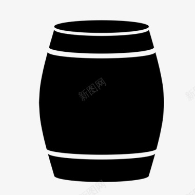 木桶酒桶酒庄图标图标