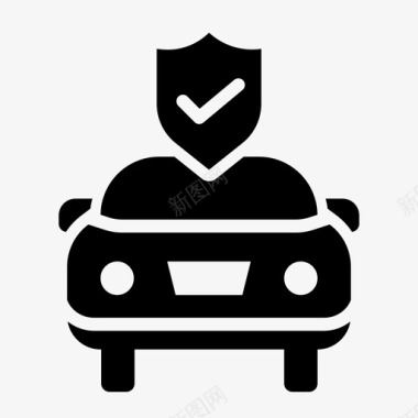 汽车汽车保险保险维护图标图标