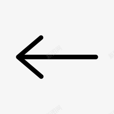 向左旋转向左箭头向后方向图标图标