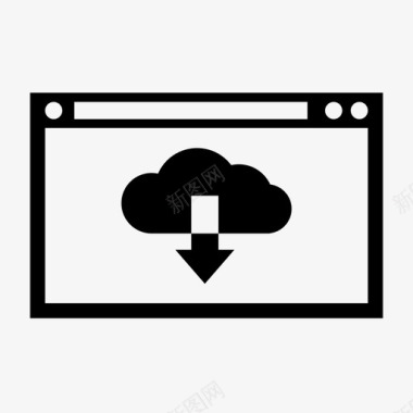 云浏览器文件互联网图标图标