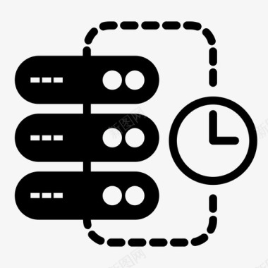 24小时服务服务器定时数据文件服务器图标图标