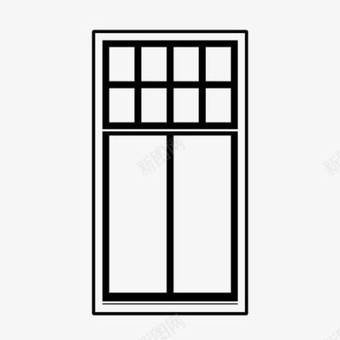 玻璃窗设计窗口框架玻璃窗图标图标