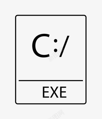 Windows操作系统的标识iso文件exe安装程序图标图标
