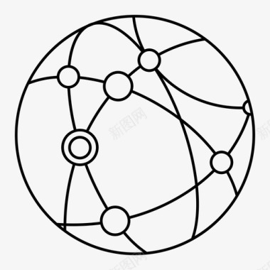 分发时代共享分发网络图标图标