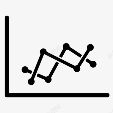 交叉路线图折线图图表比较图标图标