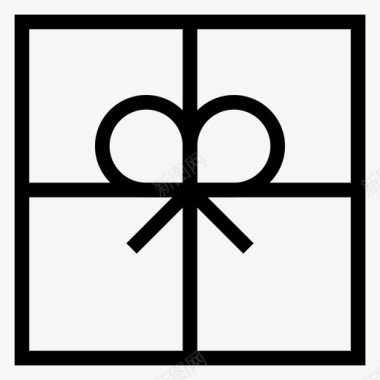 礼物盒子圣诞节图标图标
