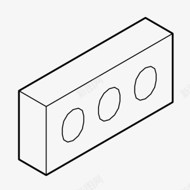 包块砖建筑陶瓷块图标图标