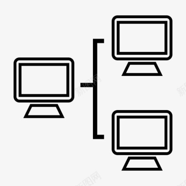 网络图标免抠png图片网络计算机连接图标图标