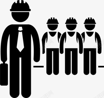 建筑工人安全帽建筑房地产从业人员的工作和职业图标图标