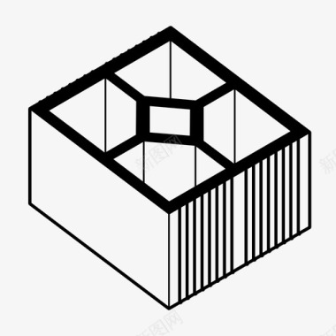 砖建筑陶瓷块图标图标