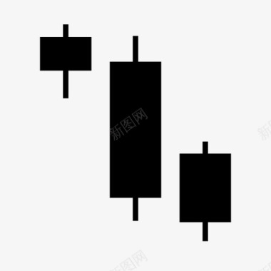 烛台素材烛台图下跌金融图标图标