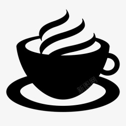 茶朵咖啡法式咖啡热巧克力图标高清图片