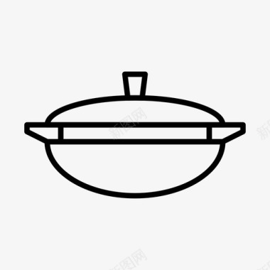炖锅烹饪厨房图标图标
