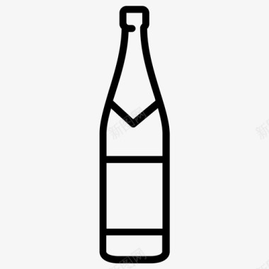 古老酒瓶酒瓶酒喝图标图标