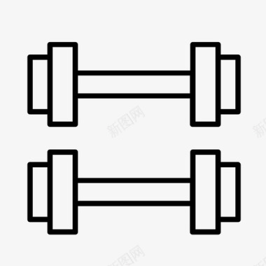 哑铃健身力量训练图标图标