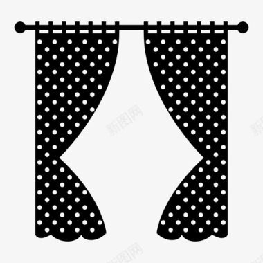窗帘抹布家具图标图标