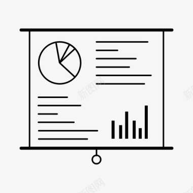 占比分析图表分析会议图标图标