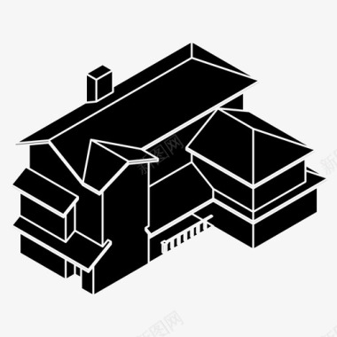爱心家庭房屋建筑家庭图标图标