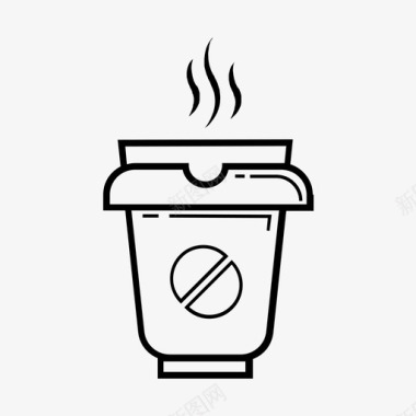 咖啡冷饮热咖啡图标图标