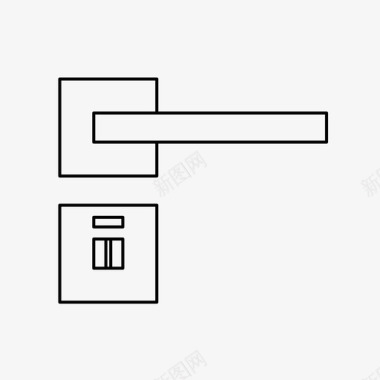 开大门门把手关回家图标图标