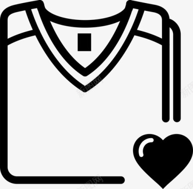 运动休闲T恤T恤衣服衬衫图标图标
