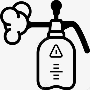 蒸汽杀虫剂喷雾器肥料图标图标