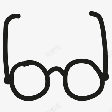 眼镜手绘哈利波特图标图标