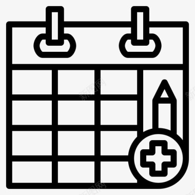 保健和医疗医疗日历预约健康图标图标