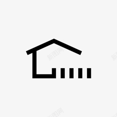 篱笆房子和篱笆建筑业主图标图标