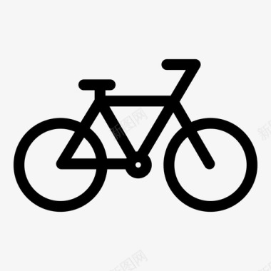 自行车运动春天图标图标