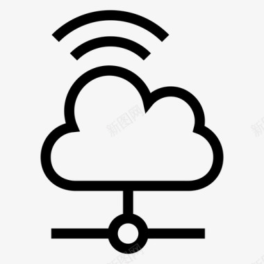 云共享网络信号图标图标