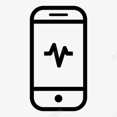 智能手机健康活动图标图标