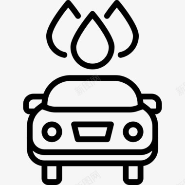 加油服务汽车维修图标图标