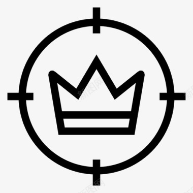 搜索目标目标皇冠奖励国王图标图标
