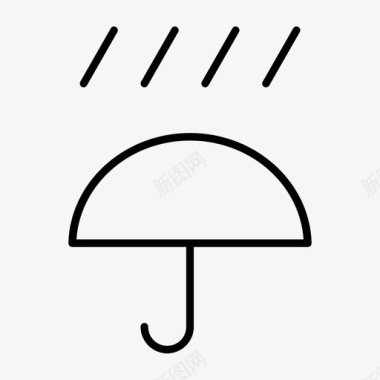 雨天保护遮阳图标图标