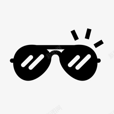 太阳镜眼镜旅行酒店露营固体风格图标图标