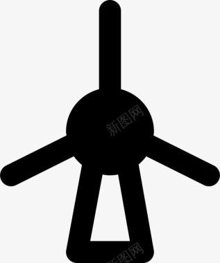 风电生态风电机组标志图标图标