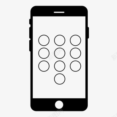 iPhone模板手机应用程序拨号板iphone图标图标