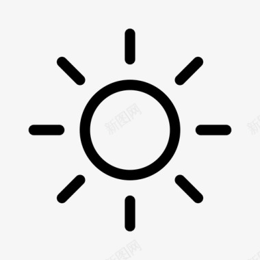 阳光春天天气图标图标