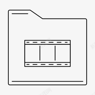 视频文件夹电影图标图标