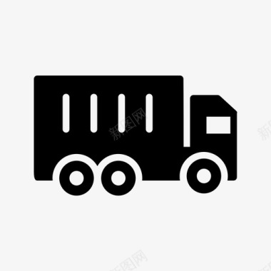货运卡车集装箱物流图标图标