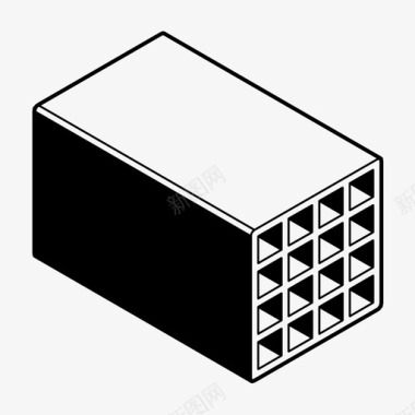 福字建筑砖建筑陶瓷块图标图标