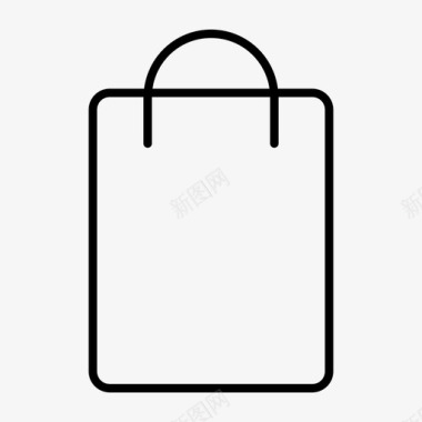 购物购物袋行李图标图标