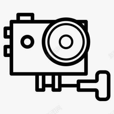 无线行动摄像机支架消费电子产品概述图标图标