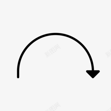 曲线箭头圆圆形图标图标