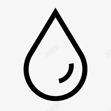水滴雨滴基本ui图标图标