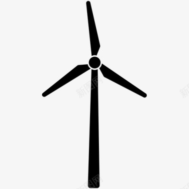 风力发电环保绿色能源图标图标