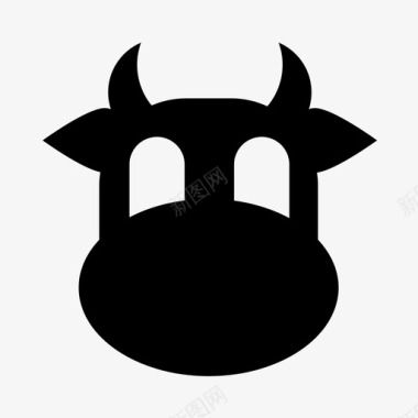牛动物牲畜图标图标
