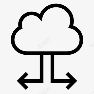 云网络计算存储图标图标
